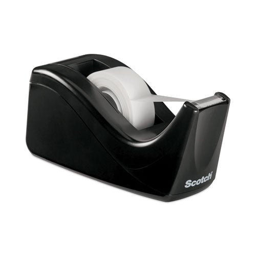 Image of Scotch® C60-BK Value Desktop Tape Dispenser, 1" Core, Two-Tone Black