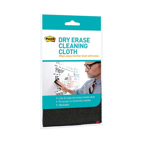 Image of Post-it® DEFCLOTH Dry Erase Cleaning Cloth, 10.63" x 10.63", Gray