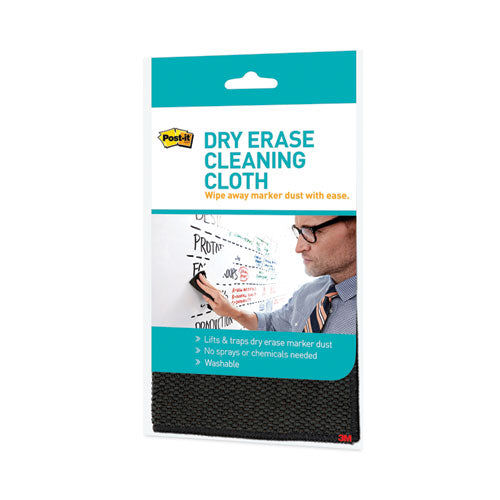 Image of Post-it® DEFCLOTH Dry Erase Cleaning Cloth, 10.63" x 10.63", Gray