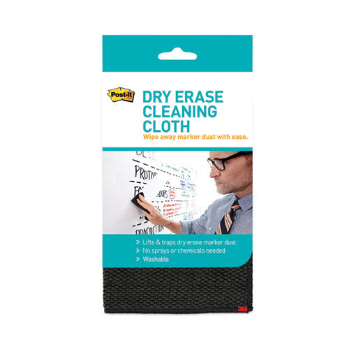 Image of Post-it® DEFCLOTH Dry Erase Cleaning Cloth, 10.63" x 10.63", Gray