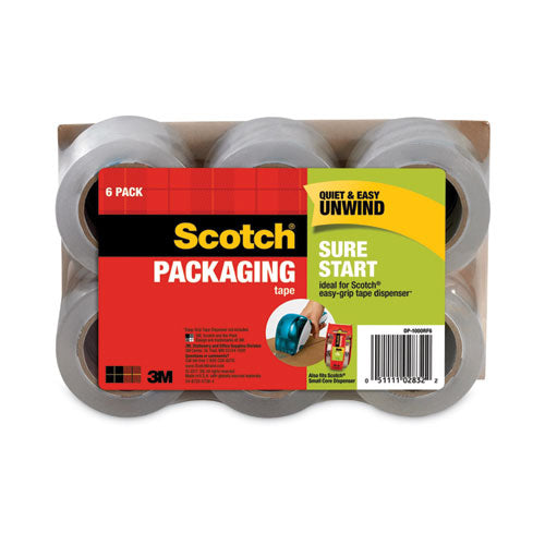 Image of Scotch® DP-1000RF6 Sure Start Packaging Tape For Dp1000 Dispensers, 1.5" Core, 1.88" X 75 Ft, Clear, 6/pack
