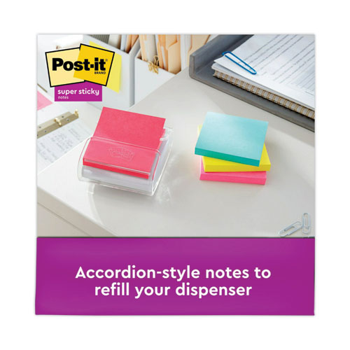 Image of Post-it® Dispenser Notes Super Sticky R330-10SSMIA Pop-up 3 x 3 Note Refill, 3" x 3", Supernova Neons Collection Colors, 90 Sheets/Pad, 10 Pads/Pack