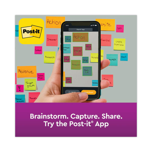 Image of Post-it® Dispenser Notes Super Sticky R330-10SSMIA Pop-up 3 x 3 Note Refill, 3" x 3", Supernova Neons Collection Colors, 90 Sheets/Pad, 10 Pads/Pack