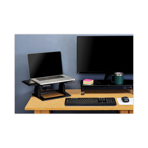 Image of 3M LX500 Adjustable Notebook Riser, 13" X 13" X 4" To 6", Black, Supports 20 Lbs