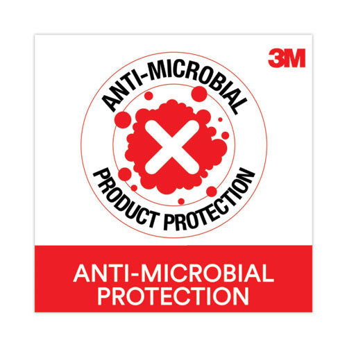 Image of 3M MW309LE Antimicrobial Gel Compact Mouse Pad with Wrist Rest, 8.6 x 6.75, Black