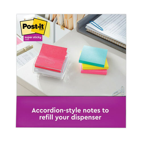 Image of Post-it® Dispenser Notes Super Sticky R330-6SSMIA Pop-up 3 x 3 Note Refill, 3" x 3", Supernova Neons Collection Colors, 90 Sheets/Pad, 6 Pads/Pack