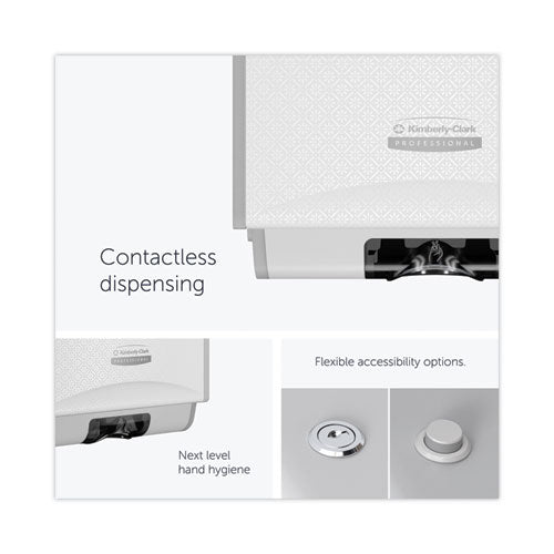 Image of Kimberly-Clark Professional 58714 ICON Automatic Soap and Sanitizer Dispenser, 1.2 L, 8.06 x 14.18 x 4.75, White Mosaic