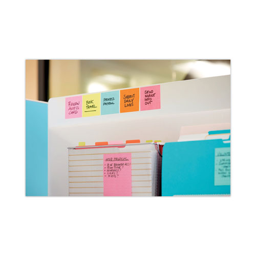 Image of Post-it® Dispenser Notes Super Sticky R330-10SSMIA Pop-up 3 x 3 Note Refill, 3" x 3", Supernova Neons Collection Colors, 90 Sheets/Pad, 10 Pads/Pack