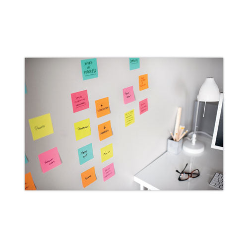 Image of Post-it® Dispenser Notes Super Sticky R330-10SSMIA Pop-up 3 x 3 Note Refill, 3" x 3", Supernova Neons Collection Colors, 90 Sheets/Pad, 10 Pads/Pack