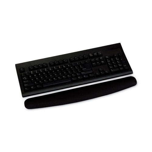 Image of 3M WR209MB Antimicrobial Foam Keyboard Wrist Rest, 18 x 2.75, Black