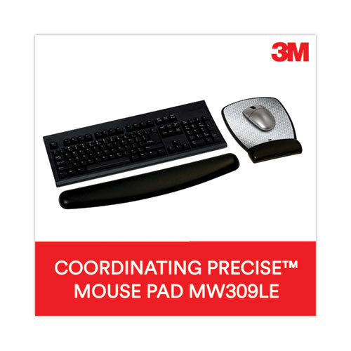 Image of 3M WR309LE Antimicrobial Gel Compact Keyboard Wrist Rest, 18 x 2.75, Black