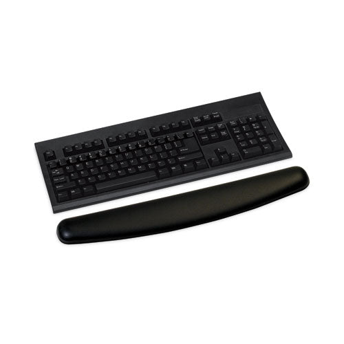 Image of 3M WR309LE Antimicrobial Gel Compact Keyboard Wrist Rest, 18 x 2.75, Black
