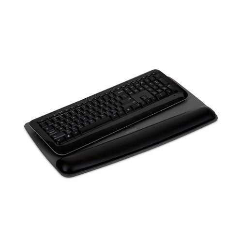 Image of 3M WR420LE Antimicrobial Gel Keyboard Wrist Rest Platform, 19.6 x 10.6, Black/Gray