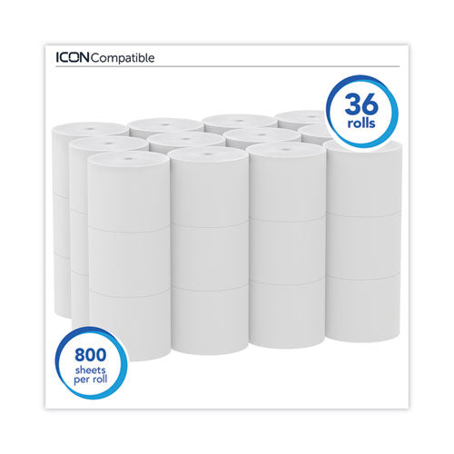 Image of Scott® 07001 Essential Extra Soft Coreless Standard Roll Bath Tissue, Septic Safe, 2-Ply, White, 800 Sheets/roll, 36 Rolls/carton