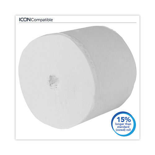 Image of Scott® 07001 Essential Extra Soft Coreless Standard Roll Bath Tissue, Septic Safe, 2-Ply, White, 800 Sheets/roll, 36 Rolls/carton