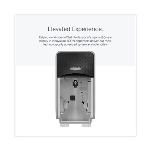 Image of Kimberly-Clark Professional 58721 ICON Coreless Standard Roll Toilet Paper Dispenser, 7.18 x 13.37 x 7.06, Black Mosaic