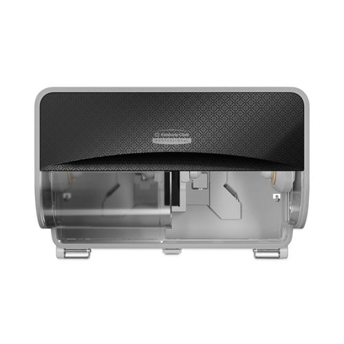 Image of Kimberly-Clark Professional 58722 ICON Coreless Standard Roll Toilet Paper Dispenser, 8.43 x 13 x 7.25, Black Mosaic