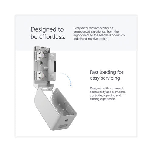 Image of Kimberly-Clark Professional 53696 ICON Coreless Standard Roll Toilet Paper Dispenser, 7.18 x 13.37 x 7.06, Silver Mosaic