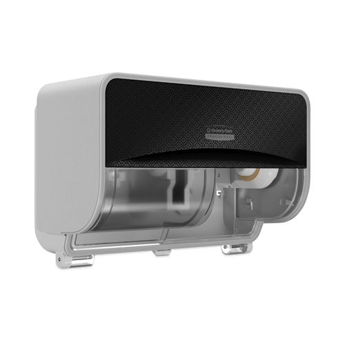 Image of Kimberly-Clark Professional 58722 ICON Coreless Standard Roll Toilet Paper Dispenser, 8.43 x 13 x 7.25, Black Mosaic