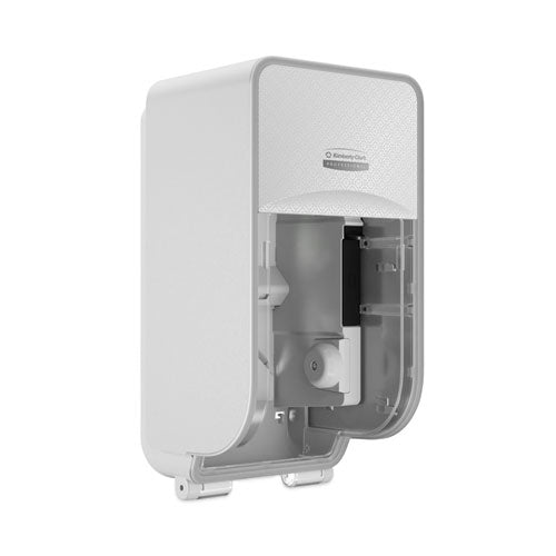 Image of Kimberly-Clark Professional 58711 ICON Coreless Standard Roll Toilet Paper Dispenser, 7.18 x 13.37 x 7.06, White Mosaic