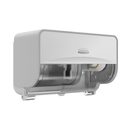 Image of Kimberly-Clark Professional 58712 ICON Coreless Standard Roll Toilet Paper Dispenser, 8.43 x 13 x 7.25, White Mosaic