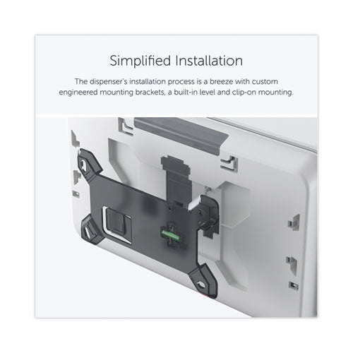 Image of Kimberly-Clark Professional 53698 ICON Coreless Standard Roll Toilet Paper Dispenser, 8.43 x 13 x 7.25, Silver Mosaic