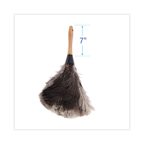 Image of Boardwalk® BWK13FD Professional Ostrich Feather Duster, 7" Wood Handle