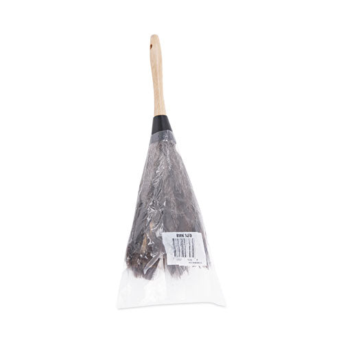 Image of BoardwalkÂ® Professional Ostrich Feather Duster, 6" Wood Handle