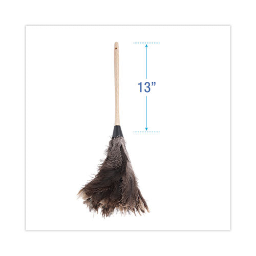 Image of Boardwalk® BWK23FD Professional Ostrich Feather Duster, 13" Wood Handle