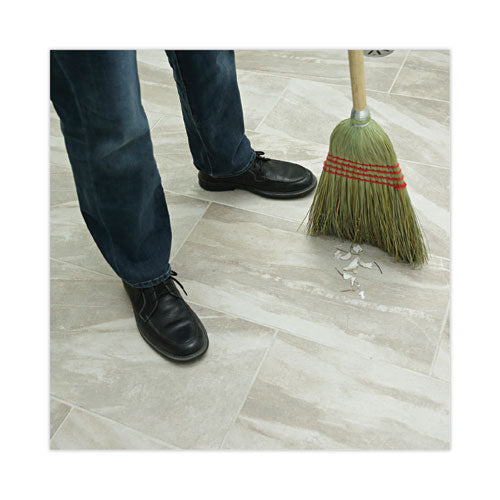 Image of Boardwalk® BWK920YEA Mixed Fiber Maid Broom, Mixed Fiber Bristles, 55" Overall Length, Natural
