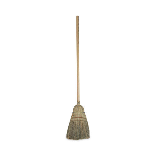 Image of Boardwalk® BWK932CCT Warehouse Broom, Corn Fiber Bristles, 56" Overall Length, Natural, 12/carton