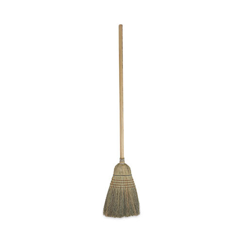 Image of Boardwalk® BWK932CEA Warehouse Broom, Corn Fiber Bristles, 56" Overall Length, Natural