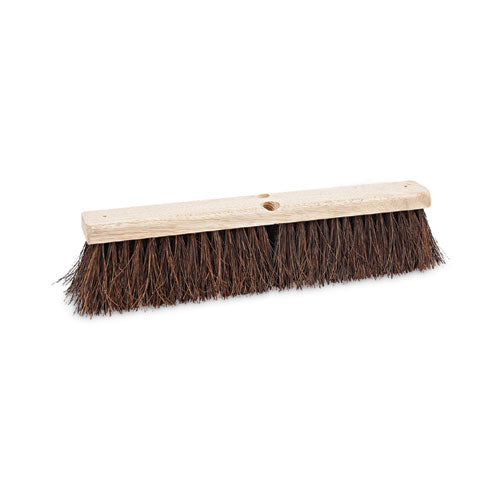 Image of Boardwalk® BWK20118 Floor Brush Head, 3.25" Natural Palmyra Fiber Bristles, 18" Brush