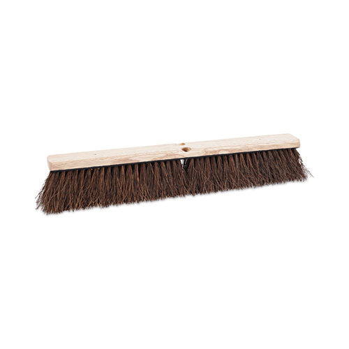 Image of Boardwalk® BWK20124 Floor Brush Head, 3.25" Natural Palmyra Fiber Bristles, 24" Brush