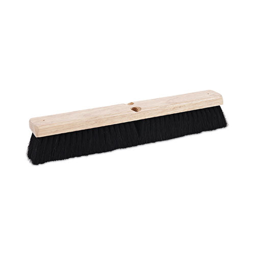 Image of Boardwalk® BWK20218 Floor Brush Head, 2.5" Black Tampico Fiber Bristles, 18" Brush