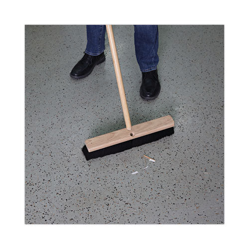 Image of Boardwalk® BWK20218 Floor Brush Head, 2.5" Black Tampico Fiber Bristles, 18" Brush