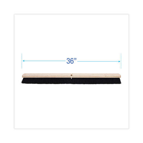 Image of Boardwalk® BWK20236 Floor Brush Head, 2.5" Black Tampico Fiber Bristles, 36" Brush