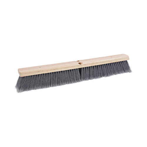 Image of Boardwalk® BWK20424 Floor Brush Head, 3" Gray Flagged Polypropylene Bristles, 24" Brush