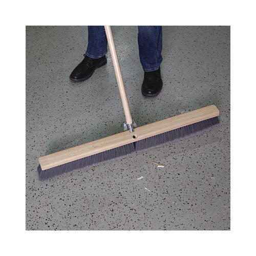 Image of Boardwalk® BWK20436 Floor Brush Head, 3" Gray Flagged Polypropylene Bristles, 36" Brush