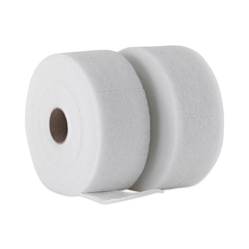 Image of Boardwalk® 582505 Trapeze Disposable Dusting Sheets, 5" X 125 Ft, White, 250 Sheets/roll, 2 Rolls/carton