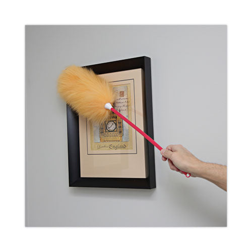 Image of Boardwalk® BWKL26 Lambswool Duster, 26" Plastic Handle