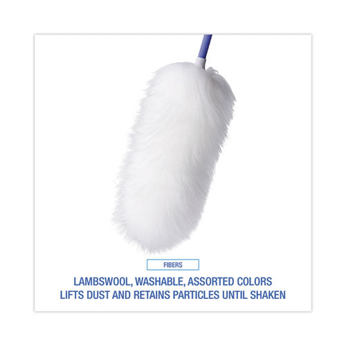 Image of Boardwalk® BWKL3850 Lambswool Duster, 35" to 48" Extendable Plastic Handle