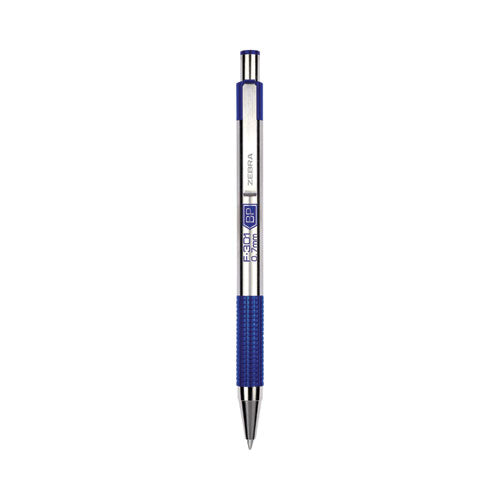 Image of Zebra® 27174 F-301 Ballpoint Pen, Retractable, Fine 0.7 Mm, Assorted Ink And Barrel Colors, 4/pack
