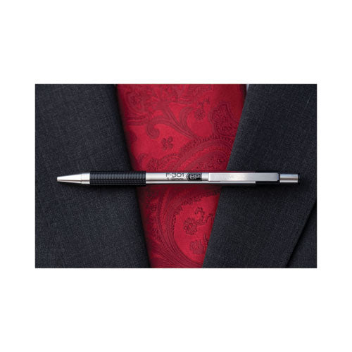 Image of Zebra® 27174 F-301 Ballpoint Pen, Retractable, Fine 0.7 Mm, Assorted Ink And Barrel Colors, 4/pack