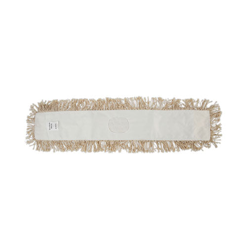 Image of Boardwalk® BWK1336 Industrial Dust Mop Head, Washable, Hygrade Cotton, 36 x 5, White