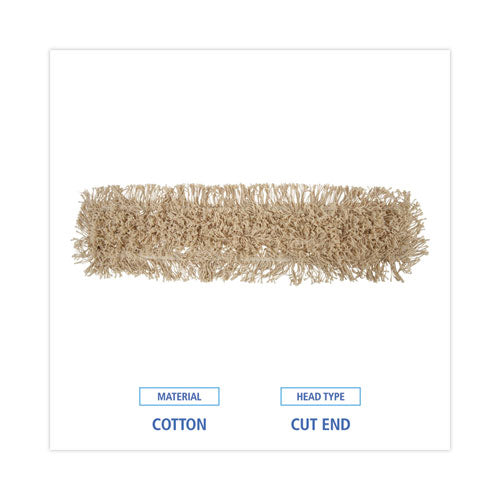 Image of Boardwalk® BWK1336 Industrial Dust Mop Head, Washable, Hygrade Cotton, 36 x 5, White