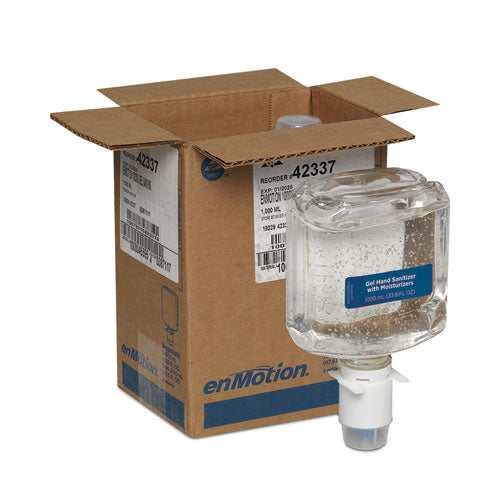 Image of Georgia PacificÂ® Professional Enmotion Gen2 E3-Rated Gel Sanitizer Dispenser Refill, 1,000 Ml Bottle, Fragrance-Free, 2/carton