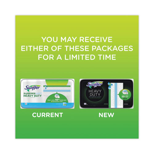 Image of Swiffer® 76472 Heavy-Duty Wet Refill Cloths, 10 x 8, Open Window Fresh, 20/Tub, 6 Tubs/Carton