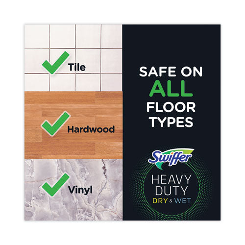 Image of Swiffer® 76472 Heavy-Duty Wet Refill Cloths, 10 x 8, Open Window Fresh, 20/Tub, 6 Tubs/Carton