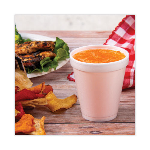 Image of Dart® 8J8 Foam Drink Cups, 8 Oz, White, 25/pack